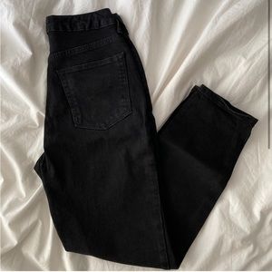 Topshop Moto Orson Black High-Rise Jeans